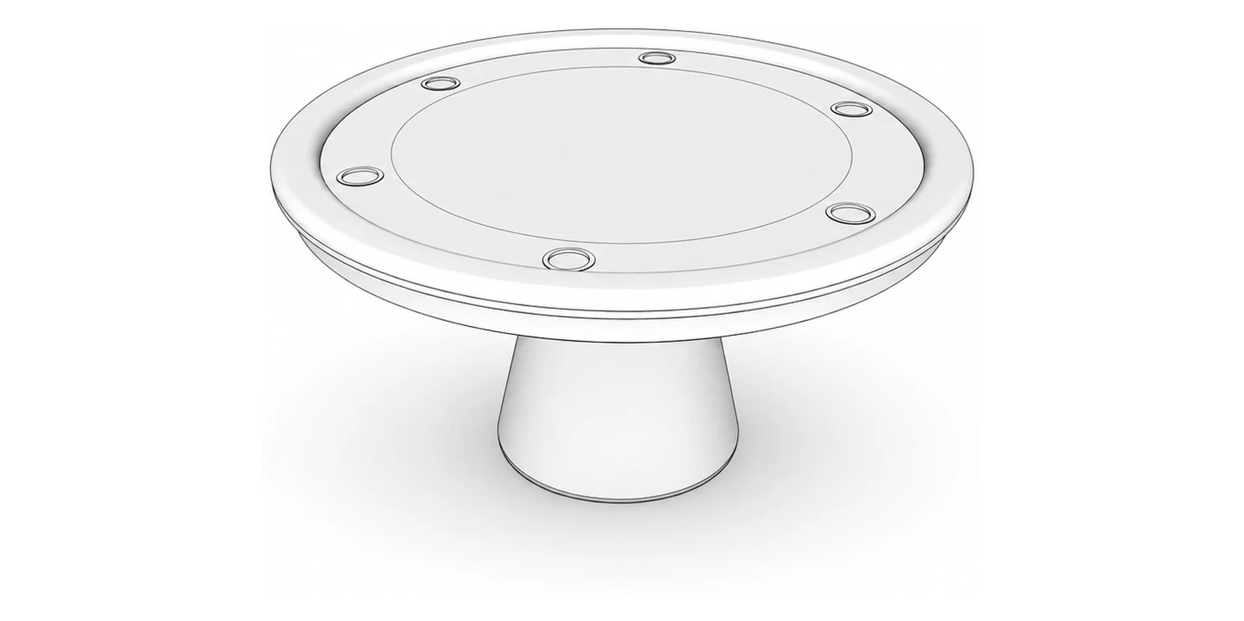 Porta copos da mesa de carteado Singapura 7Ball