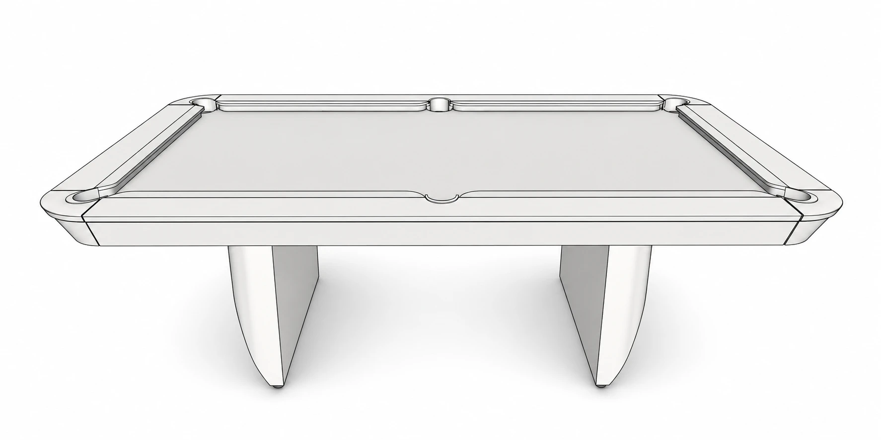 Mesa Doha 7Ball em ambiente refinado
